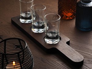 Wooden 3 Shot Serving Board 1863121